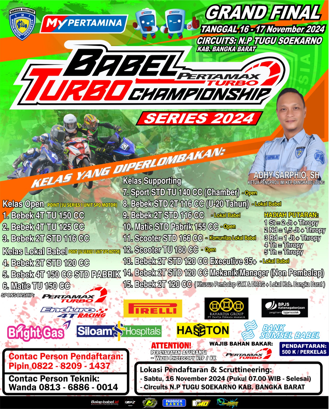 Paslon BERAMAL Erzaldi-Yuri Hadir di Grand Final Road Race Babel, Pacu Semangat Pembalap Lokal 1 IMG 20241113 WA0070