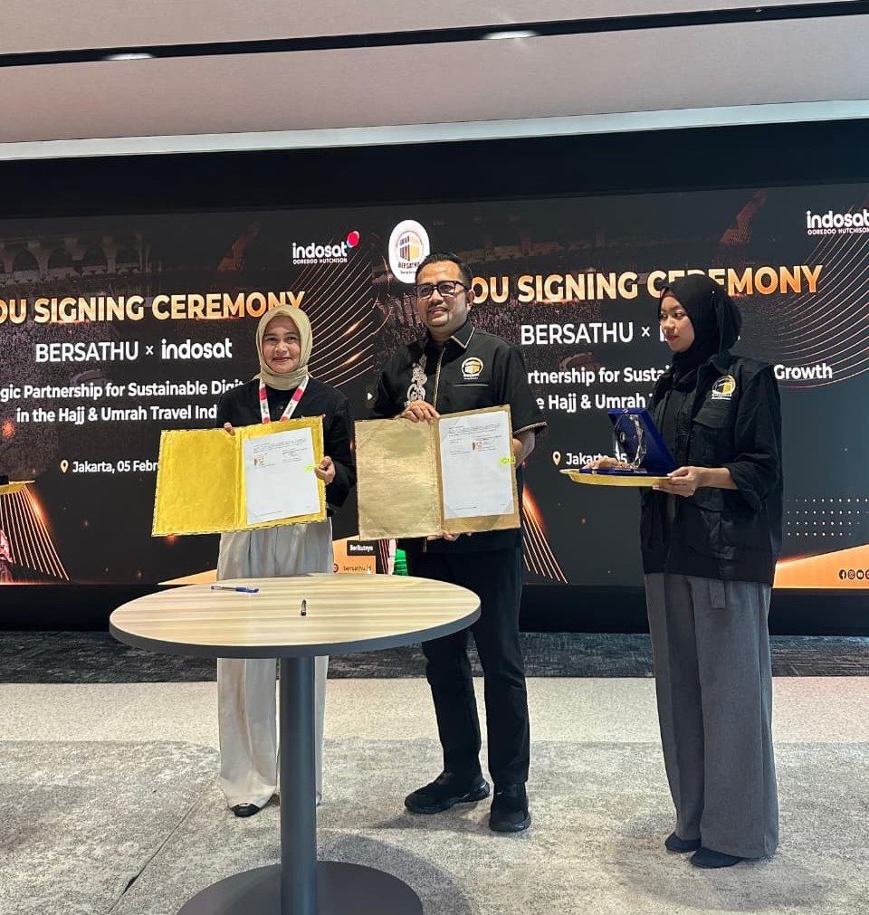 Asosiasi BERSATHU dan Indosat Resmi Teken MoU, Perkuat Digital Marketing Travel Haji dan Umrah 1 IMG 20260206 WA0083